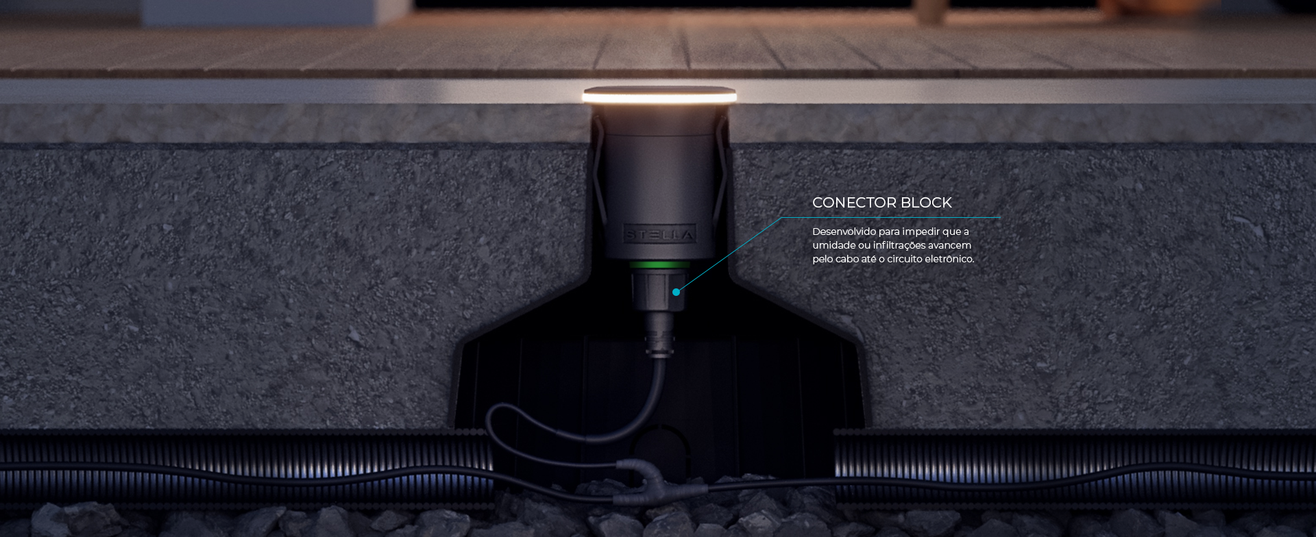 Balizador de Solo LED WAY SIDE 24V - 1,5W - Iluminação de Jardim