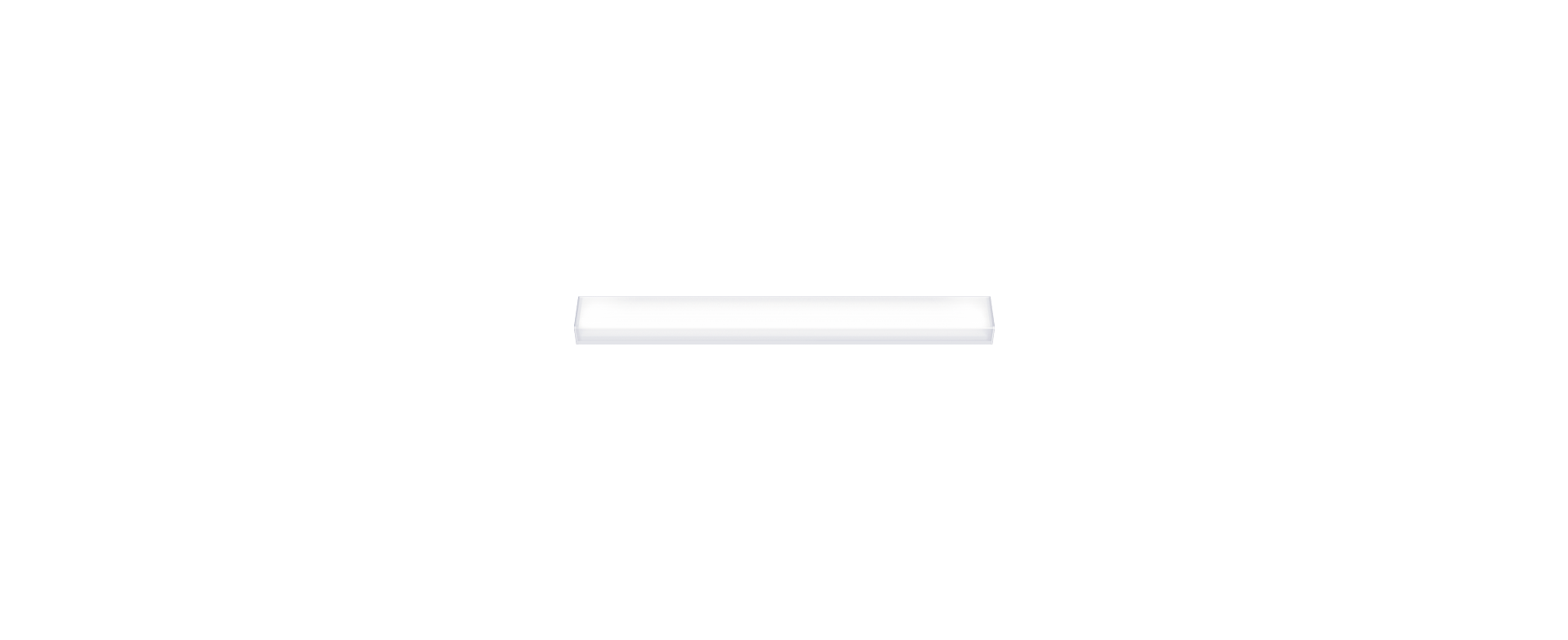 Luminária Linear de Sobrepor 60cm - 16W - 1800 Lumens - Iluminação Moderna